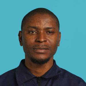 Portrait of security job employee waving hand, being friendly with visitors. Patrol guard follows conduct codes, saluting people, isolated over studio background, camera A